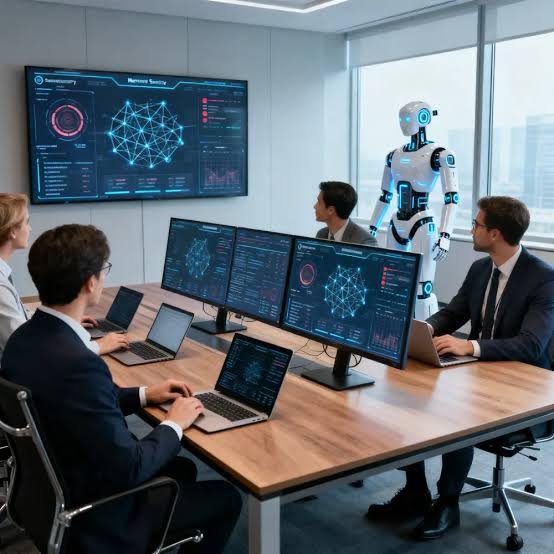 Network sphere technology illustration